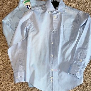 2 baby blue Tommy Hilfiger button down shirts